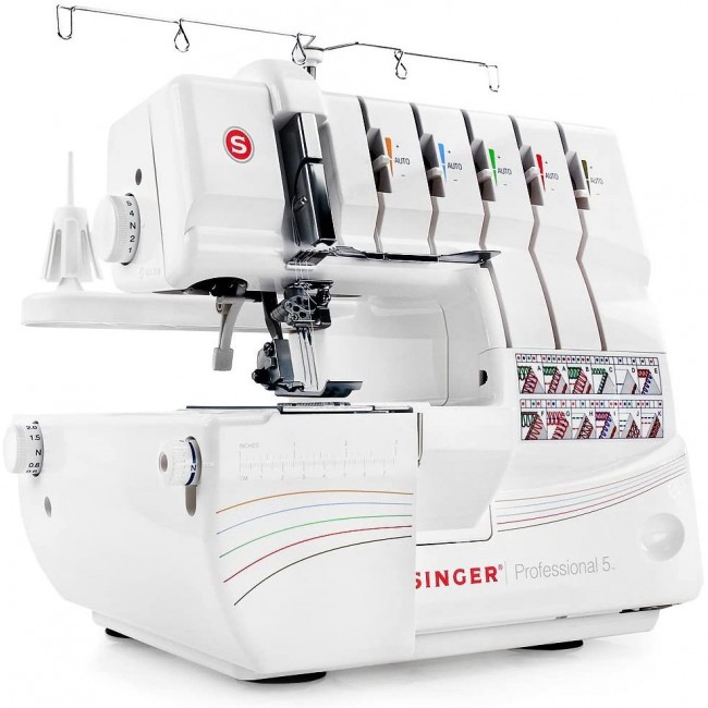 Overlock Singer 14T968 sewing machine, electric current, white Overlock Singer 14T968 sewing machine, electric current, white