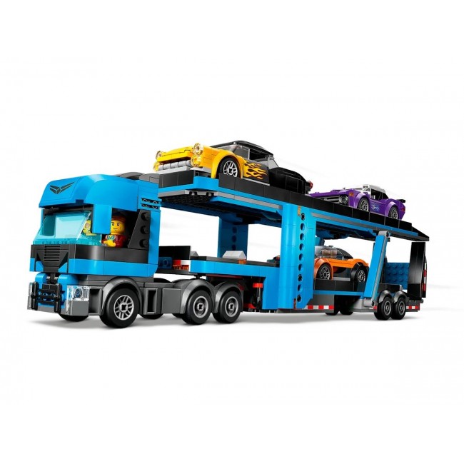 LEGO CITY 60408 Car Transporter Truck with Sports Cars