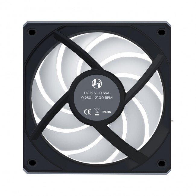Lian Li 12RCL1W3B computer cooling system Computer case Fan 12 cm Black