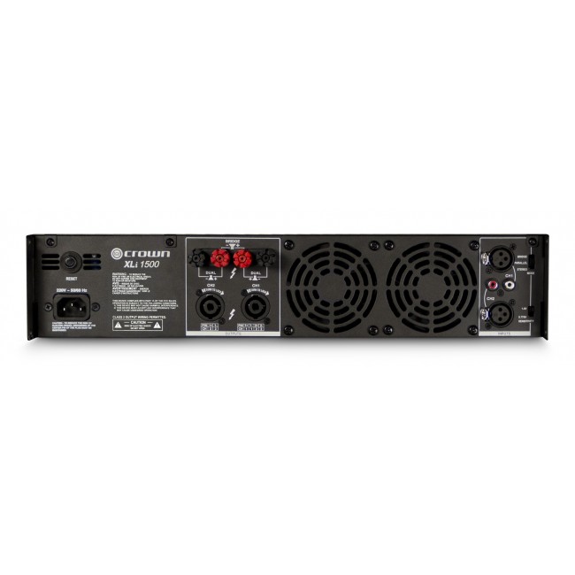 Crown XLi 1500 2.0 channels Performance/stage Black