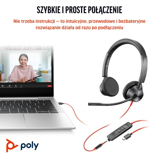 Poly Blackwire 3325 - headset