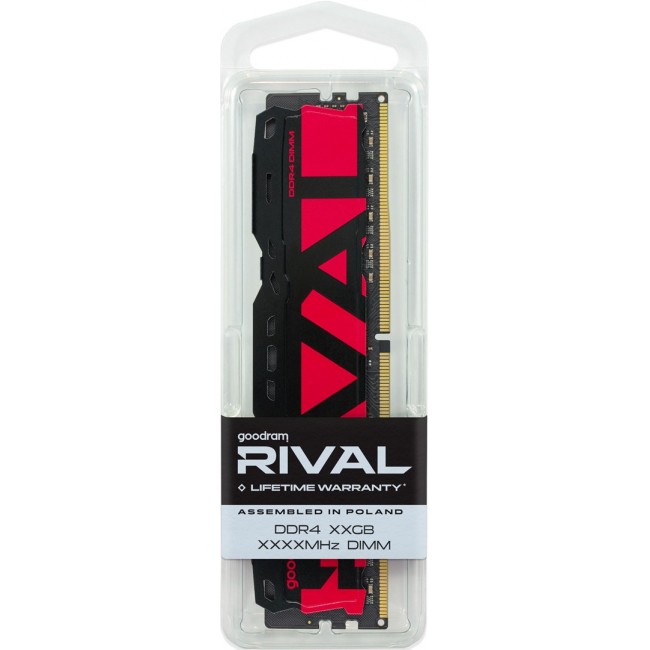 Goodram *DDR4 Rival Radiant 8GB (1* 8)/3200 CL16 Green memory module 1 x 8 GB 3200 MT/s 288-pin DIMM