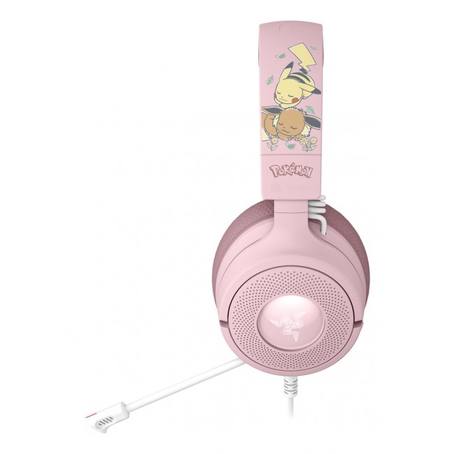 Razer Kraken V4 X Pikachu & Eevee Edition Headset Wired Head-band Gaming USB Type-C / USB Type-A Pink