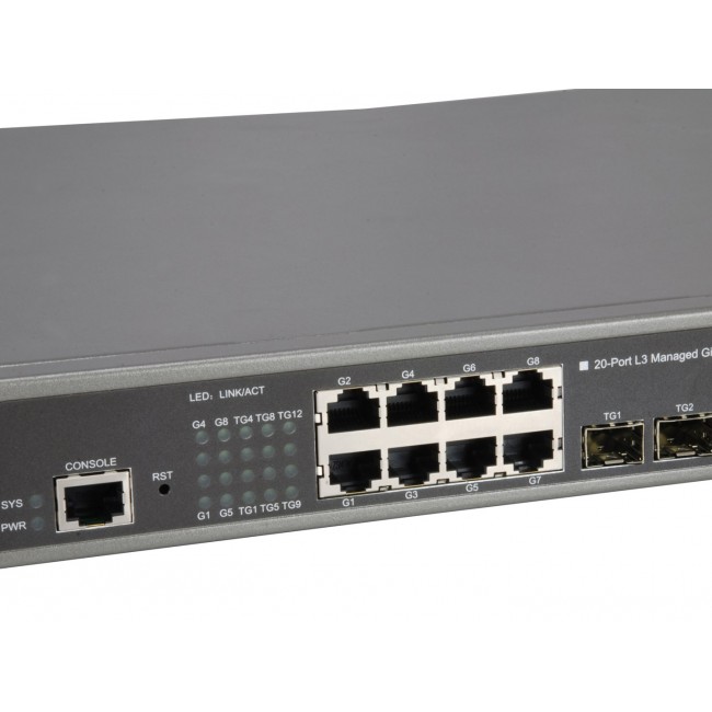 LevelOne GTL-2091 Managed L3 Gigabit Ethernet (10/100/1000) Grey
