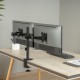 Maclean desk mount for 2 monitors, VESA 75x75 and 100x100, 17-32