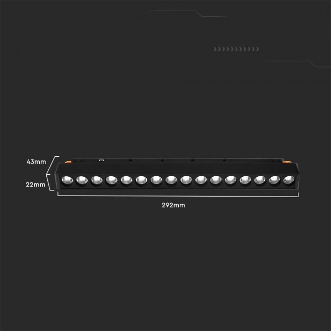 Rail luminaire 48V V-TAC 14W LED SMART WiFi TRACKLIGHT 3in1 Black VT-3614 2700K-6400K 1300lm Rail luminaire 48V V-TAC 14W LED SMART WiFi TRACKLIGHT 3in1 Black VT-3614 2700K-6400K 1300lm