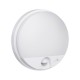 Wall LED Lamp with Infrared Motion Sensor Indoor / Outdoor Lighting 1100lm 15W IP54 4000K Waterproof Colour: White