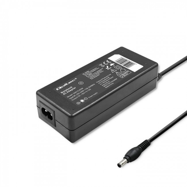 Qoltec 50015.60W Power adapter for Samsung | 60W | 19V | 3.15A | 5.5*3.5+pin | +power cable Qoltec 50015.60W Power adapter for Samsung | 60W | 19V | 3.15A | 5.5*3.5+pin | +power cable