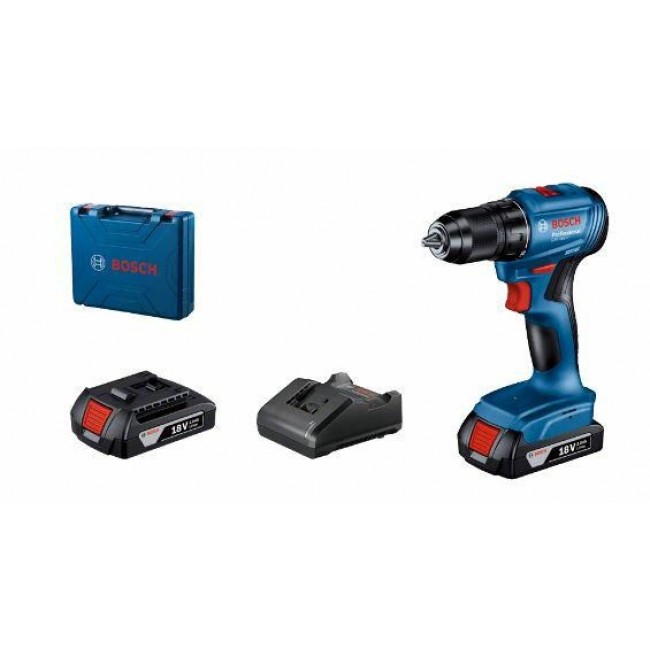 BOSCH. GSR 185-LI 2x2.0Ah 50/21Nm CASE BOSCH. GSR 185-LI 2x2.0Ah 50/21Nm CASE