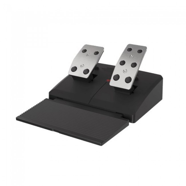 GENESIS Seaborg 400 Black, Silver USB Steering wheel + Pedals Nintendo Switch, PC, PlayStation 4, Playstation 3, Xbox 360, Xbox One, Xbox One S, Xbox One X