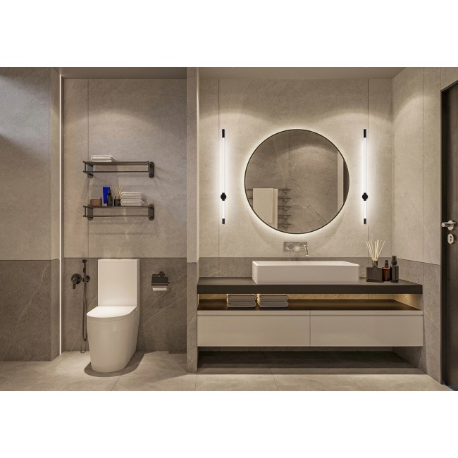 Activejet Lungo Black LED Wall Light