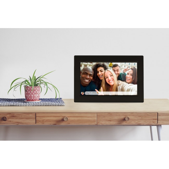 Denver PFF-1015B digital photo frame Black 25.6 cm (10.1