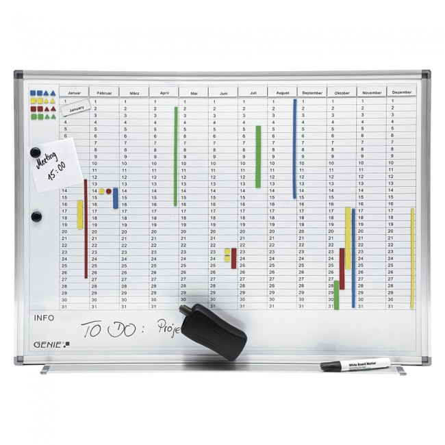 Genie 11512 magnetic board 770 x 560 mm White Genie 11512 magnetic board 770 x 560 mm White