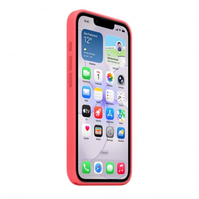 Apple iPhone 17e Silicone Case with MagSafe Bright Guava