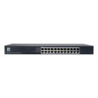 LevelOne GEU-2432 24-Port Gigabit Ethernet Switch, 4-Mode DIP Button, 19