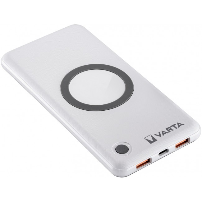 Varta 57913 Lithium Polymer (LiPo) 10000 mAh Wireless charging White