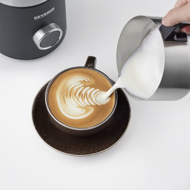 Severin Spuma 700 Plus Automatic milk frother/warmer Black, Stainless steel