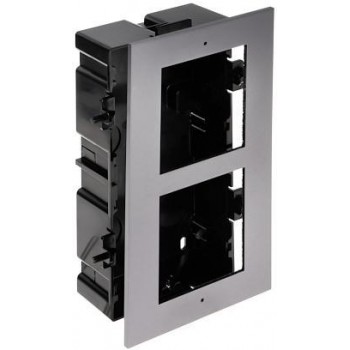 Frame with box for flush mounting 2-module HIKVISION DS-KD-ACF2/Plastic