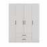 Topeshop ROMANA 160 BIEL KPLB bedroom wardrobe/closet 11 shelves 4 door(s) White