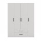 Topeshop ROMANA 160 BIEL KPLB bedroom wardrobe/closet 11 shelves 4 door(s) White Topeshop ROMANA 160 BIEL KPLB bedroom wardrobe/closet 11 shelves 4 door(s) White