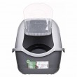 DIAMENTIQ BAYA light grey/dark grey - cat litter box - 55,5 x 40 x 38,7 cm