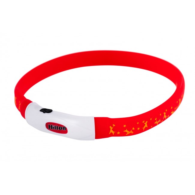 HILTON LED silicone 1.4x0.8x40 cm with USB - dog collar HILTON LED silicone 1.4x0.8x40 cm with USB - dog collar
