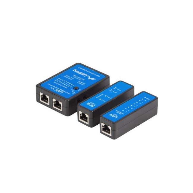 Lanberg NT-0404 network cable tester PoE tester Black, Blue Lanberg NT-0404 network cable tester PoE tester Black, Blue