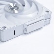 White wireless Lian Li UNI FAN 3-pack fan, 120mm