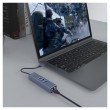 Savio AK-57 USB-A - 3 x USB-A HUB with RJ-45 Gigabit Ethernet adapter 5000 Mbit/s grey USB 3.2 Gen 1 (3.1 Gen 1) Micro-B 5000 Mbit/s Black