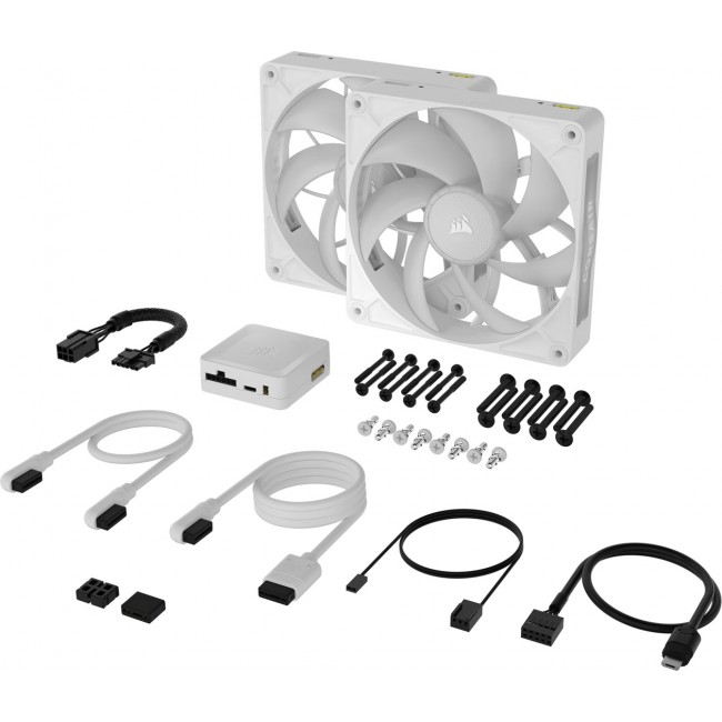 Corsair iCUE LINK RX140 MAX RGB Computer case Fan 14 cm White 2 pc(s)