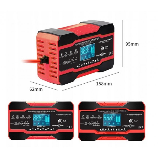 FreedConn RJ-C 121001A 12V, 10A /24V 5A battery charger