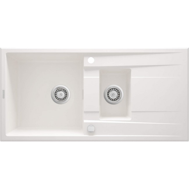 1.5-bowl granite sink with drainer