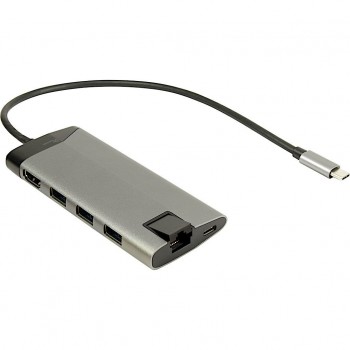 Inter-Tech GDC-802 Wired USB 3.2 Gen 1 (3.1 Gen 1) Type-C Grey
