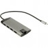 Inter-Tech GDC-802 Wired USB 3.2 Gen 1 (3.1 Gen 1) Type-C Grey