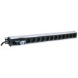 Intellinet Vertical Rackmount 12-Output Power Distribution Unit (PDU), EU CEE 7/3 Outlets, With Single Air Switch, No Surge Protection, Built-in 1.6m Power Cord with EU CEE 7/4 Plug