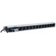 Intellinet Vertical Rackmount 12-Output Power Distribution Unit (PDU), EU CEE 7/3 Outlets, With Single Air Switch, No Surge Protection, Built-in 1.6m Power Cord with EU CEE 7/4 Plug