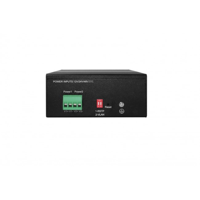 LevelOne Hilbert 10-Port Industrial Gigabit PoE Smart Lite Switch, 2 x SFP, 8 PoE Outputs, 802.3at/af PoE