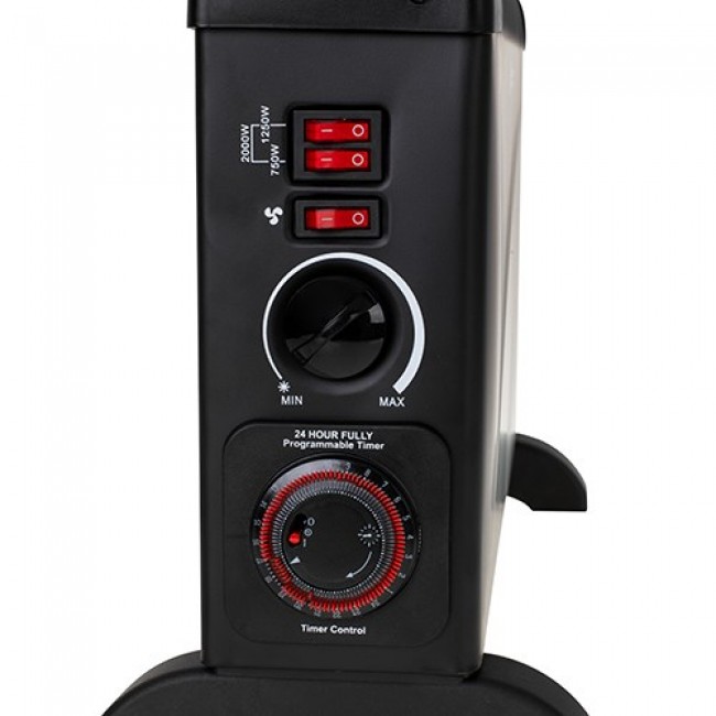 Mesko Home MS 7741 Indoor Black 2000 W Convector electric space heater