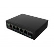 Lanberg ILFE-4P-1GE-1S-90 network switch Unmanaged Fast Ethernet (10/100) Power over Ethernet (PoE) 1U Black