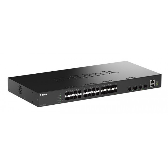 D-Link 28-Port Gigabit SFP Stackable Smart Managed Switch with 4 x 10G SFP+ Ports