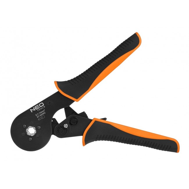 NEO TOOLS ferrule crimping pliers, 6 jaws, ferrule range 0.1 16 mm 