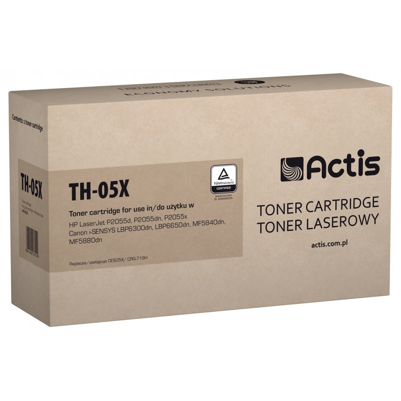 Actis TH-05X Toner (replacement for HP 05X CE505X, Canon CRG-719H Standard 6,500 pages black) Actis TH-05X Toner (replacement for HP 05X CE505X, Canon CRG-719H Standard 6,500 pages black)