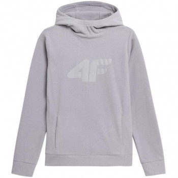 Women's fleece jacket 4F light grey H4L22 PLD352 27S M