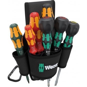 Holster for mounting on belt, SET 3 9622+ SCREWDRIVERS, 8PCS