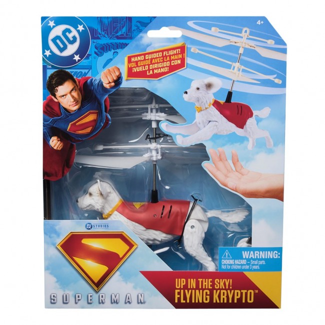 DC Comics, SUPERMAN Up in the Sky! Flying Krypto, RC Toys and Remote Control Toys for Kids, 7.5-Inch Hovering Superdog, For Ages 4 and Up DC Comics, SUPERMAN Up in the Sky! Flying Krypto, RC Toys and Remote Control Toys for Kids, 7.5-Inch Hovering Superdog, For Ages 4 and Up