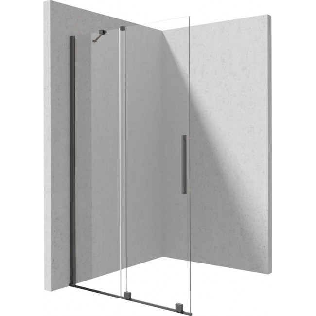 Sliding walk-in shower wall 80 cm Sliding walk-in shower wall 80 cm