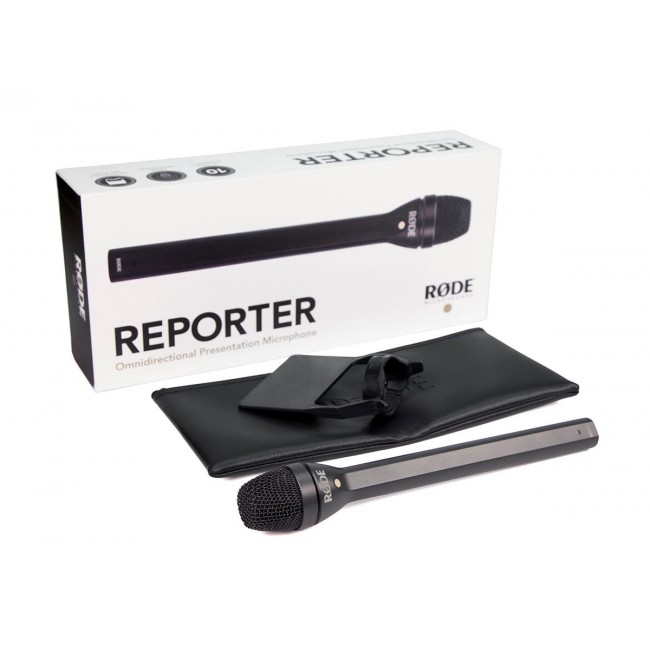 R DE Reporter Black Interview microphone