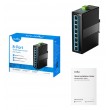 Cudy 8-Port 10/100M Industrial PoE Switch Unmanaged Fast Ethernet (10/100) Power over Ethernet (PoE) Black