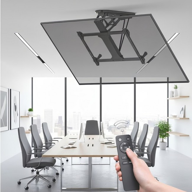 Maclean MC-880 Electric Ceiling TV Mount, 32
