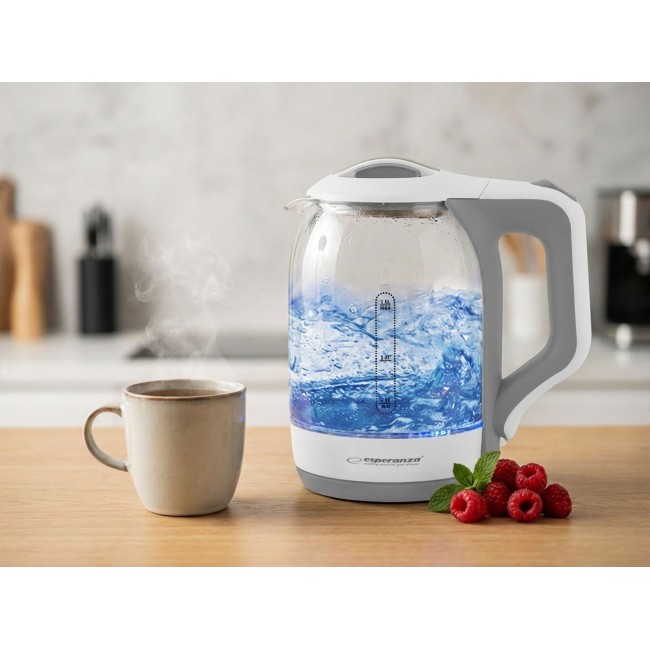 Esperanza EKK025W Electric kettle 1.7 L White, Multicolor 1500 W